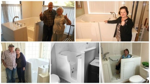 Happy Customers After Their Walk in Tub Installation